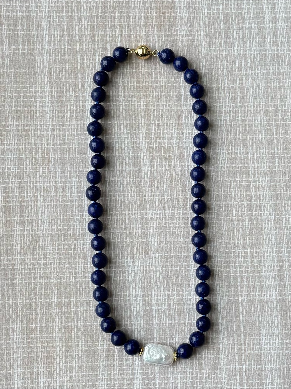 NWOT Tuckernuck Lapis Lazuli and Pearl Necklace